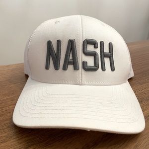 White NASH trucker hat